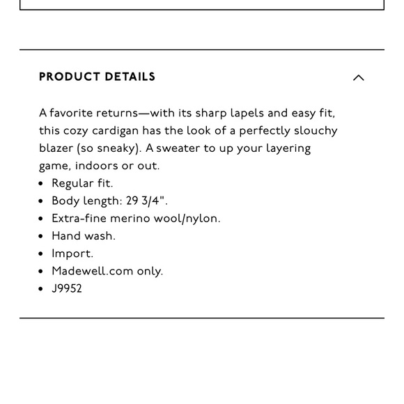 Madewell Blazer Sweater-Jacket - Picture 8 of 9